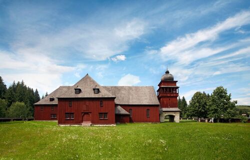 Svätý Kríž - wooden articled Evangelical church