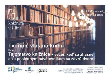 Súťaž - Tvoríme vlastnú knihu, XXIV. ročník