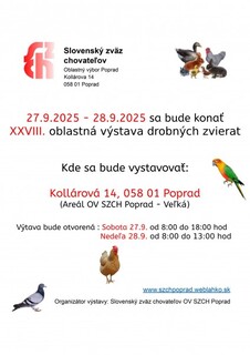 XXVIII. Oblastná výstava drobných zvierat