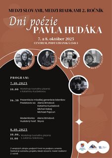 Literárny večer: Dni poézie Pavla Hudáka