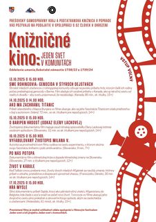 Knižničné KINO - Sp. Sobota - 13.10.- 17.10.25