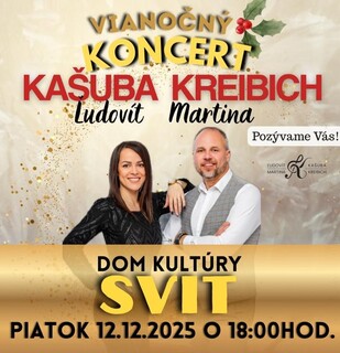 Vianočný koncert Ľudovít Kašuba a Martina Kreibich