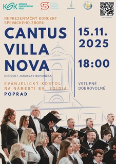 Reprezentačný koncert Speváckeho zboru Cantus Villa Nova