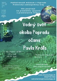 Prednáška: Vodný svet okolia Popradu očami Pavla Kráľa