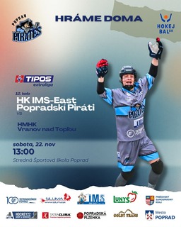 🏑HK IMS-East Popradskí Piráti vs. HMHK Vranov nad Topľou🏑