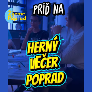 🎲Herný večer: Žijeme Poprad🎲