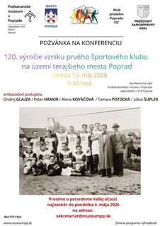 Konferencia: 120. výročie vzniku 1. športového klubu