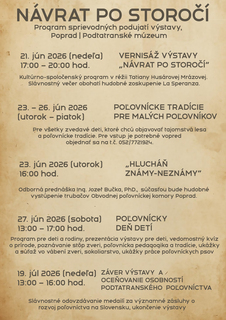 Výstava: "NÁVRAT PO STOROČÍ k prvej loveckej výstave na Slovensku v pôvodnej budove". / vernisáž