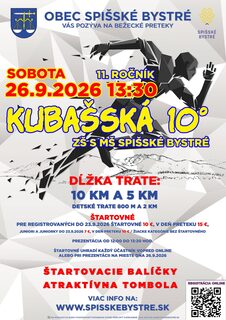 Bežecké preteky – Kubašská 10°