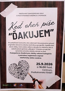 Tvorivá dielňa – Keď oheň píše „ĎAKUJEM“