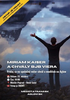 Večer chvál a modlitieb – MIRIAM KAISER A CHVÁLY BJB VIERA