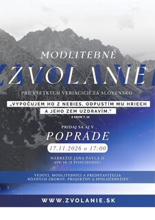 Modlitebné zhromaždenie – Celoslovenské modlitebné zvolanie